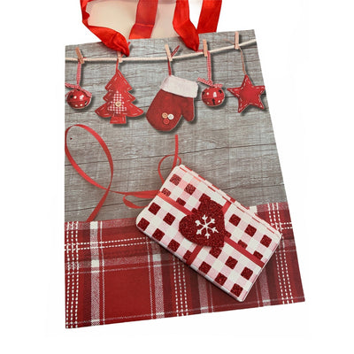 Sacchetto in tessuto per confezioni regali natalizi colore rosso Casa e cucina/Decorazioni per interni/Addobbi e decorazioni per ricorrenze/Decorazioni natalizie/Oggettistica MagiediNatale.it - Altamura, Commerciovirtuoso.it