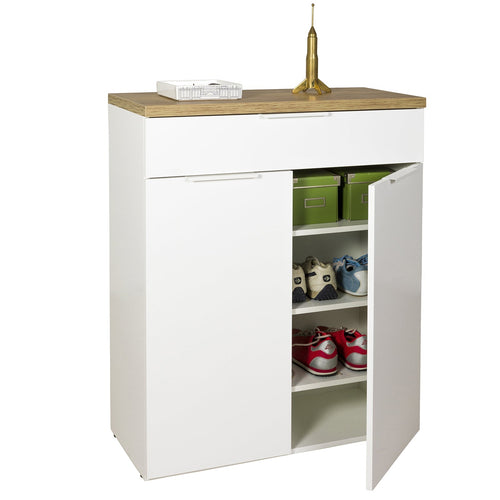 Scarpiera multiuso con 2 ante Mundi bianco laccato per interno armadio Basso Casa e cucina/Organizzazione interni/Organizzazione guardaroba/Portascarpe/Scarpiere Decor Space - Altamura, Commerciovirtuoso.it