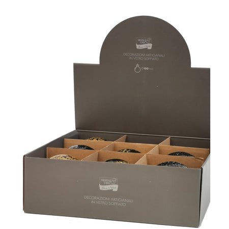 Palline in vetro "Nero e Oro" per albero di Natale moderno 9 sfere da ø 10 cm Casa e cucina/Decorazioni per interni/Addobbi e decorazioni per ricorrenze/Decorazioni natalizie/Addobbi e decorazioni/Palle e palline MagiediNatale.it - Altamura, Commerciovirtuoso.it