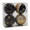 Palline Nero e Oro per albero di Natale moderno ed elegante 4 sfere da ø 10 cm Casa e cucina/Decorazioni per interni/Addobbi e decorazioni per ricorrenze/Decorazioni natalizie/Addobbi e decorazioni/Palle e palline MagiediNatale.it - Altamura, Commerciovirtuoso.it