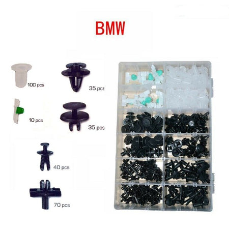Set Clip Di Fissaggio Per Auto Bmw Confezione 290 Pezzi Ricambi Plastica