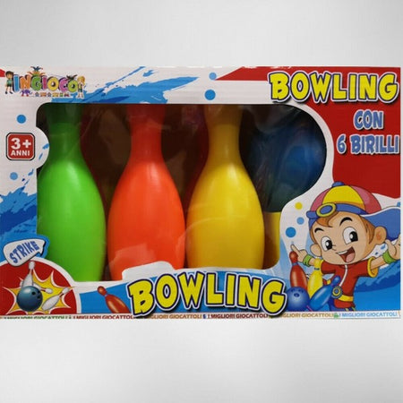 Set Da Bowling Per Bambini Con 6 Birilli Regalo Di Natale Giocattolo Gioco