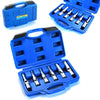 Set Kit 6 Chiavi Bussola Snodate Per Candelette Auto Diesel Da 8 A 16mm 3/8