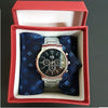Set Regalo Per Uomo Orologio Quarzo Acciaio + Cravatta In Cofanetto Elegante Moda/Uomo/Orologi/Orologi da polso Trade Shop italia - Napoli, Commerciovirtuoso.it