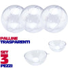 Sfere Natalizie Palline Trasparenti Apribili Da Riempire Decorazione Natale 3 Pz