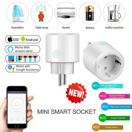 Smart Plug Presa Corrente Wifi Timer Elettrodomestici Domotica Per Ios E Android