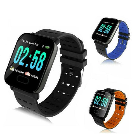 Smart Watch A6 Bracciale Pressione Sanguigna Frequenza Cardiaca Monitor Fitness