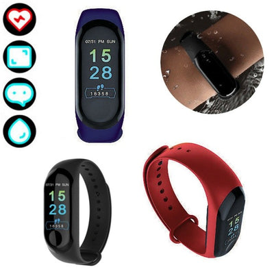 Smartwatch Bracciale Orologio Smart Bluetooth Cardiofrequenzimetro Oled Mi3