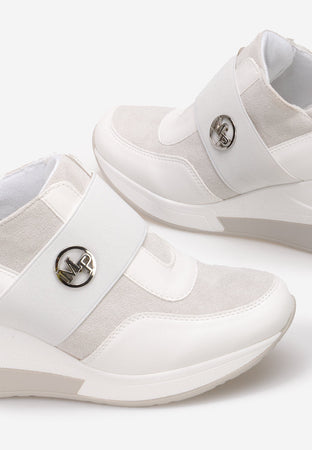 Mina - Sneakers con elastico e zeppa