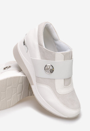 Mina - Sneakers con elastico e zeppa