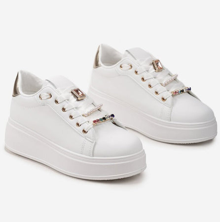 Elodie - Sneakers con Pendenti Cubic Zirconia Donna