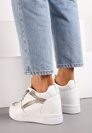 Style - Sneakers Alte Con Strass Donna