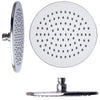 Soffione Doccia 4 10cm Tondo In Acciaio Attacco Standard Snodato Orientabile