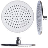 Soffione Doccia 6 15cm Rotondo In Acciaio Attacco Standard Snodato Orientabile