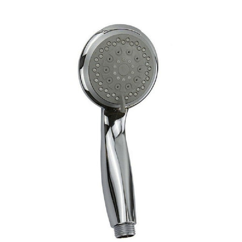 Soffione Doccia Vasca Multigetto Abs Cromato Grigio Sistema Attacco 1/2 69343