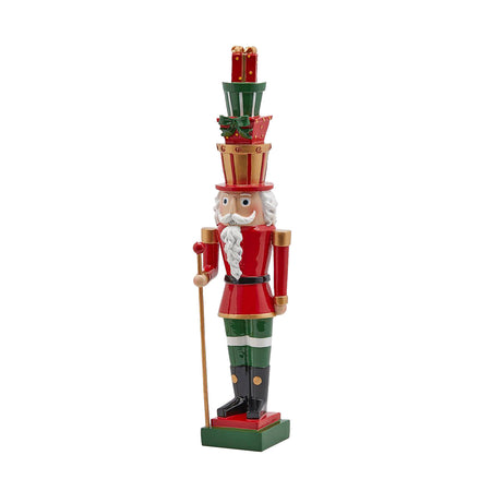 Statuetta decorativa "Soldatino con Regali" decorazione Verde e Rosso per Natale h 51 cm Casa e cucina/Decorazioni per interni/Addobbi e decorazioni per ricorrenze/Decorazioni natalizie/Schiaccianoci MagiediNatale.it - Altamura, Commerciovirtuoso.it