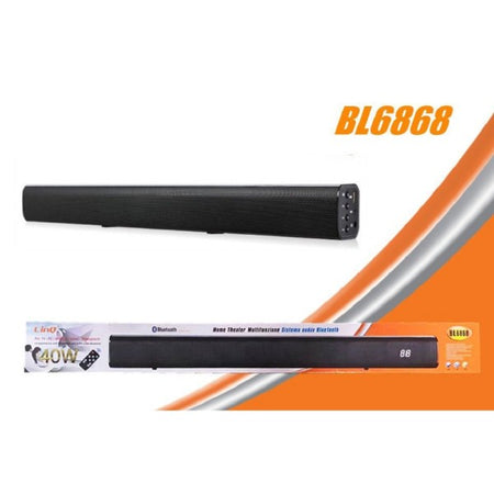 Sound Bar Sistema Audio Bluetooth Home Theater Multifunzione 40w Telecomando Bl6868