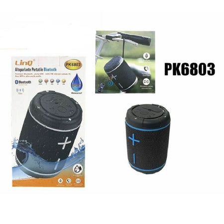 Speaker Cassa Bluetooth Portatile Impermeabile Usb Radio Fm Tf Linq Pk6803