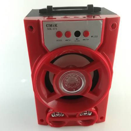 Speaker Cassa Multimediale Portatile Radio Fm Bluetooth Sd Usb Mp3 Mk-271