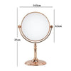 Specchio Da Tavolo Make Up Trucco Accessorio Bagno Oro Rosa Donna 6 27cm 69414