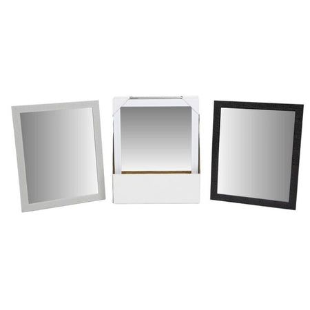 Specchio Rettangolare Specchiera Con Cornice Decorata In Pvc 40 X 50 Cm 219108