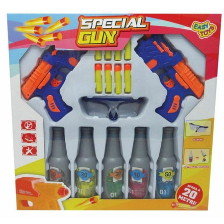 Special Gun 2 Pistole Con Dardi E Bottiglie Giocattolo Gioco Bambini