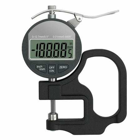 Spessimetro Micrometro Digitale Misuratore Di Spessore 0-12.7 Mm Con Impugnatura
