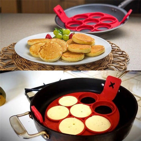 Stampo In Silicone Per Pancakes Cucina Frittelle Antiaderente Padella Omelette