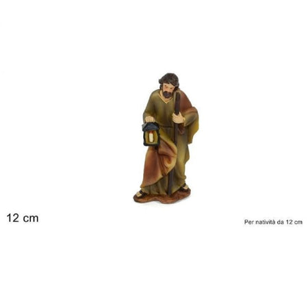 Statuina San Giuseppe 12cm Per Presepe In Resina Decoro Natale Natalizi Nativit?