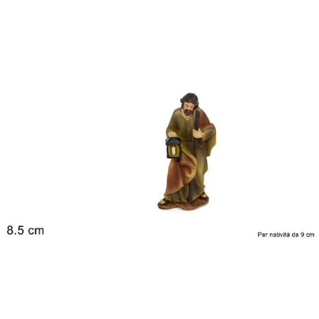 Statuina San Giuseppe 8.5cm Per Presepe In Resina Decoro Natale Natalizi Nativit?