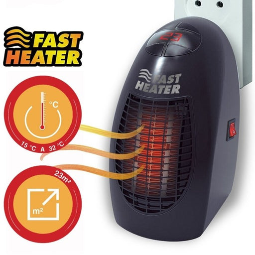 Stufa Elettrica 400w Fast Heater Portatile Regolabile Da 15? A 32