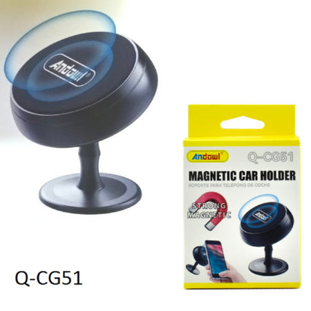 Supporto Magnetico Porta Cellulare Da Auto Per Smartphone Gps Autoadesivo Q-cg51