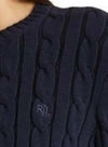 Ralph Lauren Cardigan Trecce donna 100% Cotone Maglione Pullover Con Bottoni Logo Rl Ricamato Moda/Donna/Abbigliamento/Maglioni e cardigan/Cardigan Euforia - Bronte, Commerciovirtuoso.it