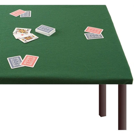 Tappeto In Tessuto Verde Da Tavolo Per Gioco Blackjack Poker Misura 140x140cm