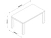 Tavolo moderno in legno Vittoria per interno arredamento cucina e soggiorno 160 x 90 cm Casa e cucina/Arredamento/Sala da pranzo/Tavoli da sala da pranzo Decor Space - Altamura, Commerciovirtuoso.it