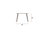 Tavolo moderno Lione 80 x 80 cm in legno Grigio con piedi naturali Casa e cucina/Arredamento/Sala da pranzo/Tavoli da sala da pranzo Decor Space - Altamura, Commerciovirtuoso.it