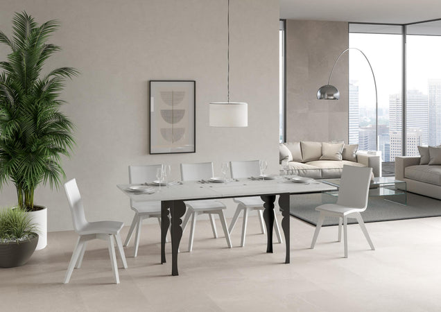 Tavolo "Pistoia" allungabile in legno per sala da pranzo Casa e cucina/Arredamento/Sala da pranzo/Tavoli da sala da pranzo Decor Space - Altamura, Commerciovirtuoso.it