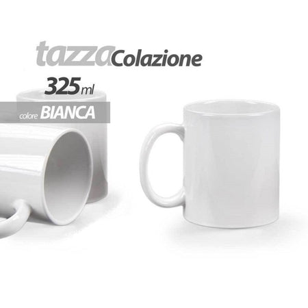 Tazza Bianca Mug 325ml Latte Caff? Cappuccino Tazzone Colazione Classico 613166