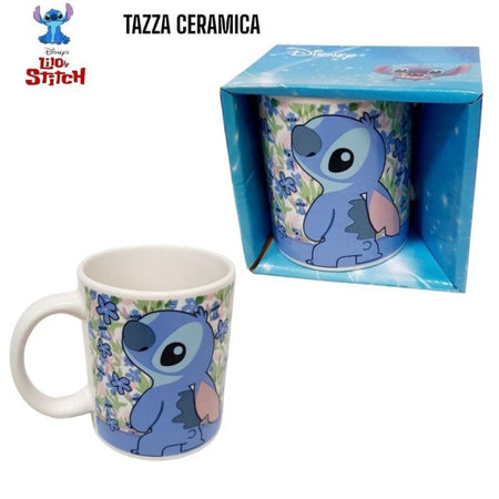 Tazza Mug In Ceramica Lilo & Stitch 325 Ml Tazze Colazione Bambina Regalo