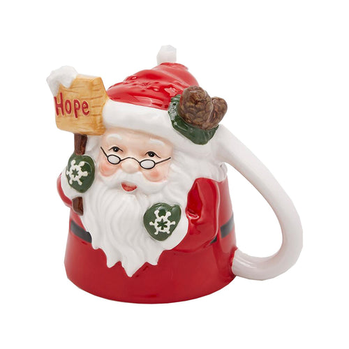 Tazze Natalizie h 12 cm Babbo Rovescio Hope per Festività Natalizie Ø 10 cm Casa e cucina/Decorazioni per interni/Addobbi e decorazioni per ricorrenze/Decorazioni natalizie/Oggettistica MagiediNatale.it - Altamura, Commerciovirtuoso.it