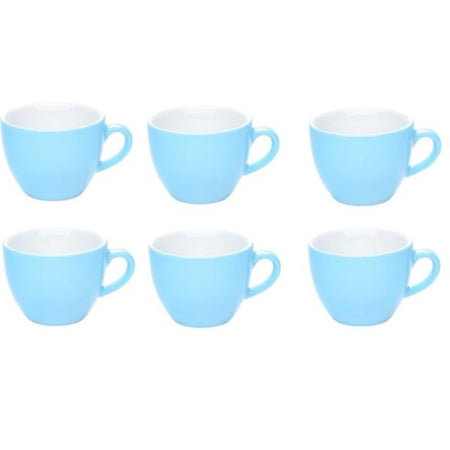 Tazzine Tazze Caff? Set Servizio 6 Colorate Color Azzurro Ceramica 6x5cm Idea