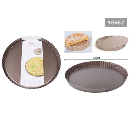 Teglia Da Forno Per Crostate Torte Dolci Stampo Con Base Removibile 32 Cm 98662