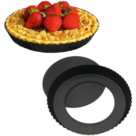 Teglia Tortiera Antiaderente Base Per Torte Crostate Pizze Diametro 28cm -  commercioVirtuoso.it