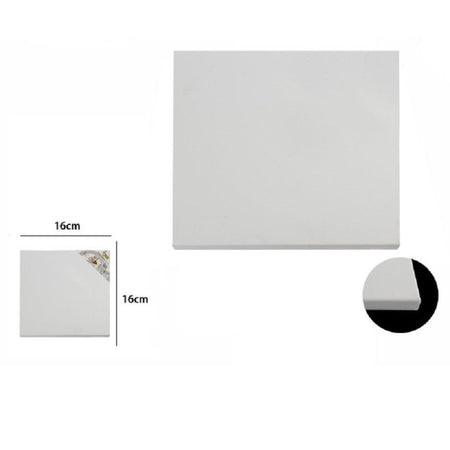 Tela Telaio Per Pittura Bianco 16x16x1.5cm Quadrato Universale Artisti 53411a