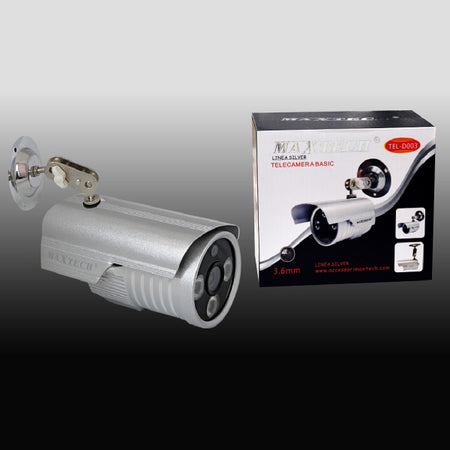 Telecamera Basic 3.6mm Videosorveglianza Impermeabile Interno Esterno Maxtech Tel-d003