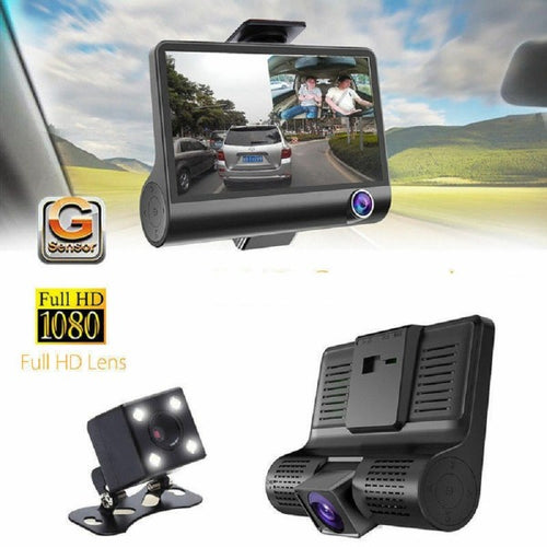 Telecamera Dvr Per Auto Camper Full Hd 1080p 3 Telecamere Interna Esterna Lcd 4' Elettronica/Elettronica per veicoli/Elettronica per auto/Sistemi video/Videocamera da cruscotto Trade Shop italia - Napoli, Commerciovirtuoso.it