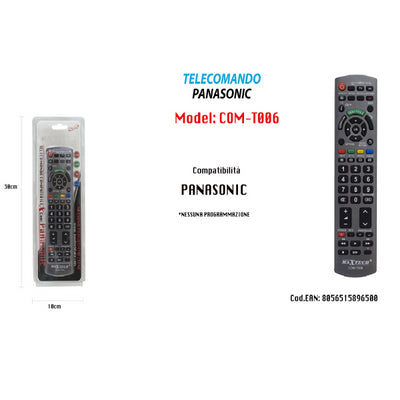 Telecomando Compatibile Con Panasonic Nessuna Programmazione Maxtech Com-t006 Elettronica/Home Cinema TV e video/Accessori/Telecomandi Trade Shop italia - Napoli, Commerciovirtuoso.it