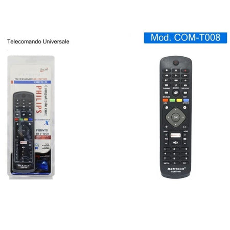 Telecomando Compatibile Con Philips Tv Smart Led Lcd Plasma Serie Tv Com-t008