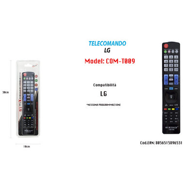 Telecomando Compatibile Lg Smart Tv Senza Programmazione Lcd Led Plasma Com-t009