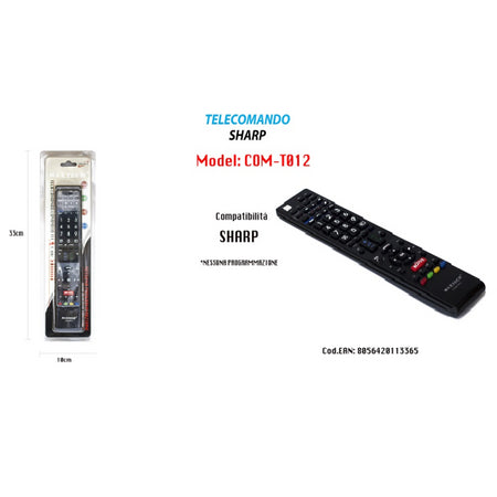 Telecomando Compatibile Tv Sharp Nessuna Programmazione Serietv Maxtech Com-t012